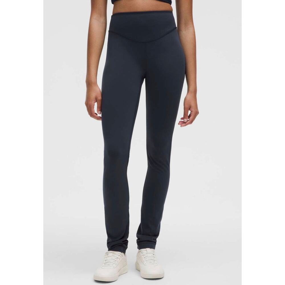 Lululemon Wunder Under SmoothCover Ruched Pant True Navy Size 12 Athletic Gym - Picture 3 of 13